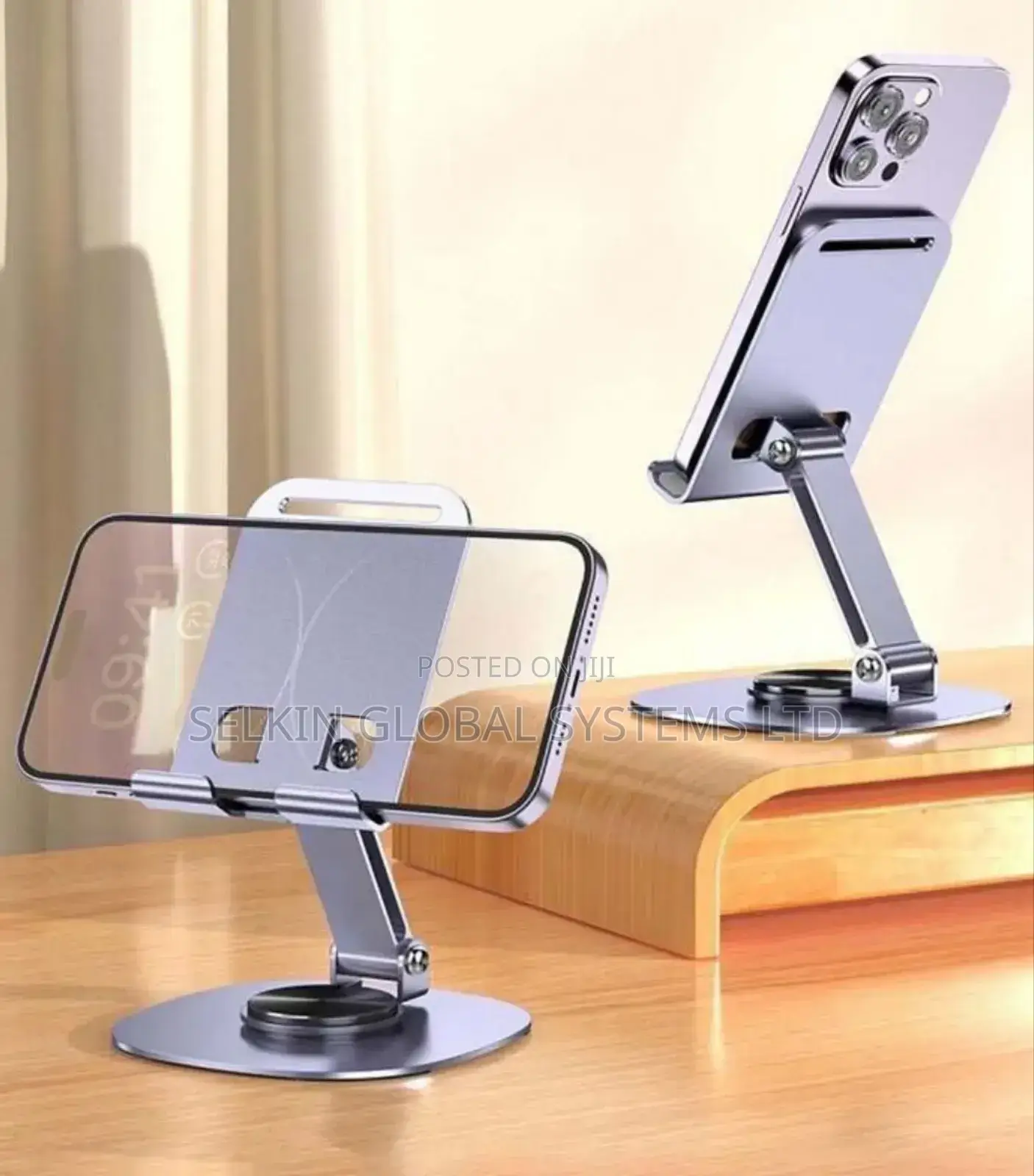 Aluminium Adjustable Rotating Universal Phone Holder