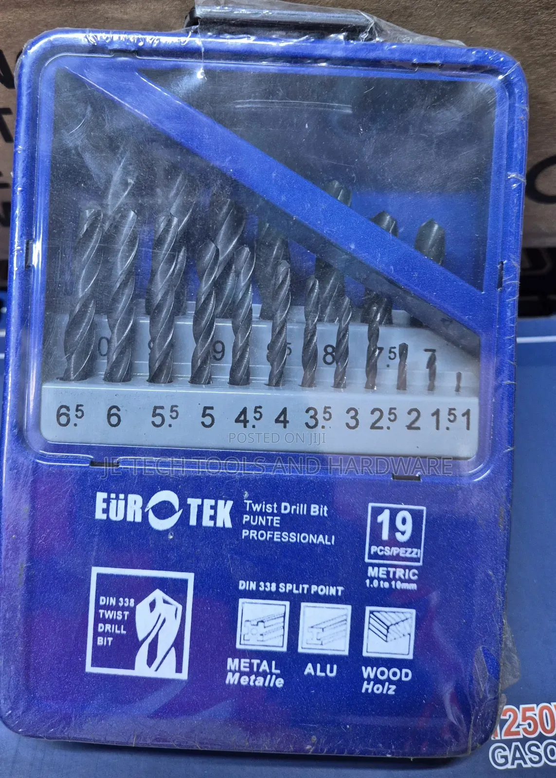 19pcs -10mm HSS Bit Set for Stainless Steel Wood Metal