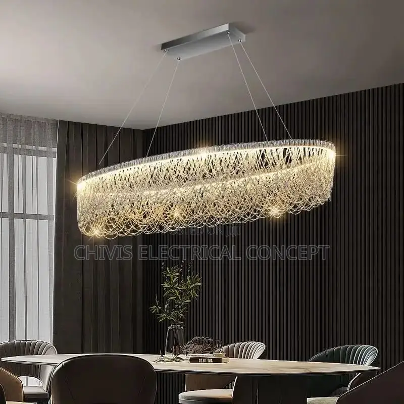 Minimalist Modern Led Chandelier Home Lighting Brushed Rings
