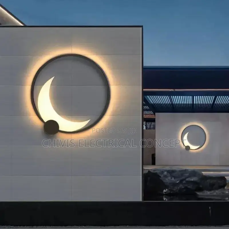 Outdoor Lights Creative Round Moon Lamp Waterproof IP65