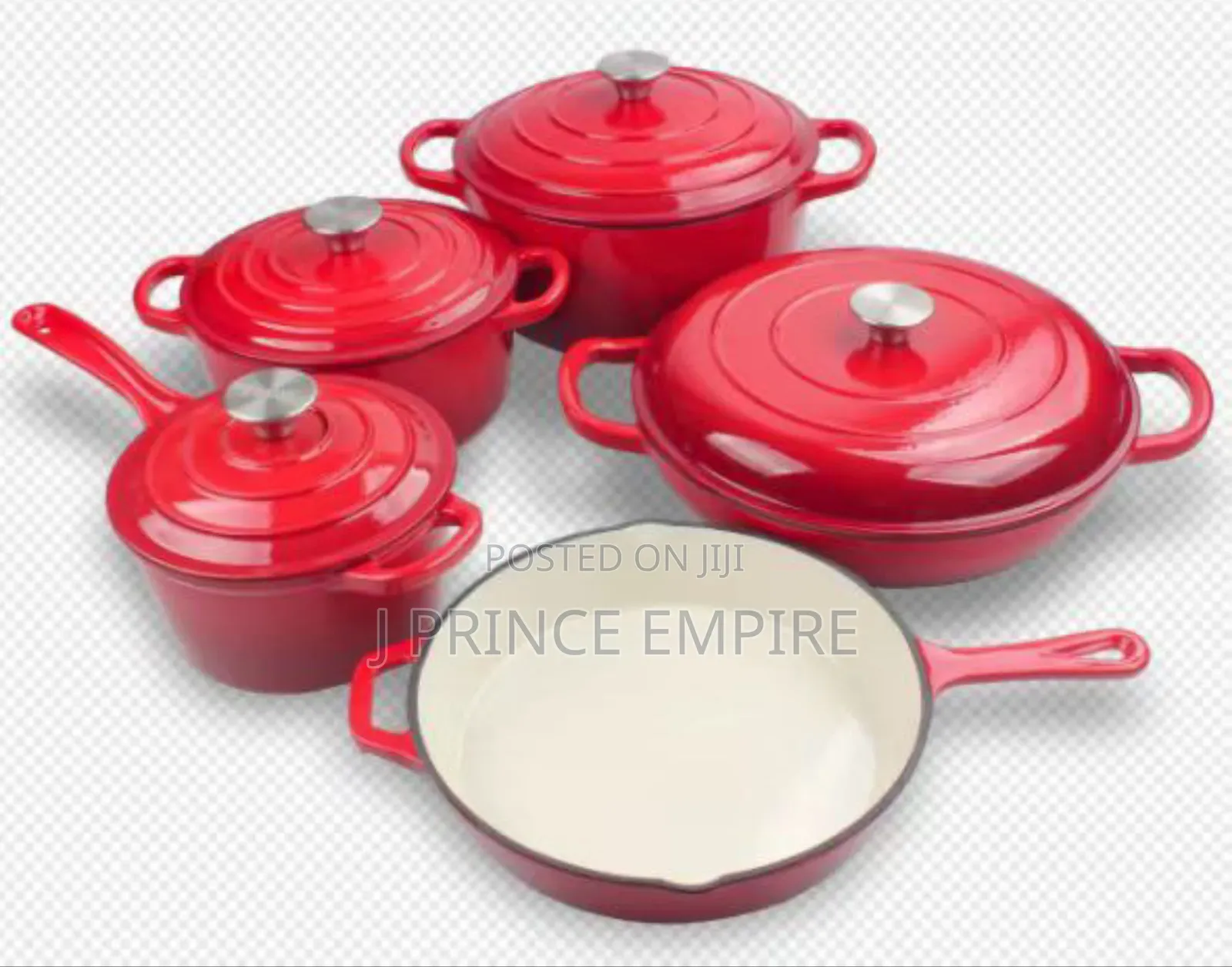 Cast Iron 9 Piece Cookware Set - Plum