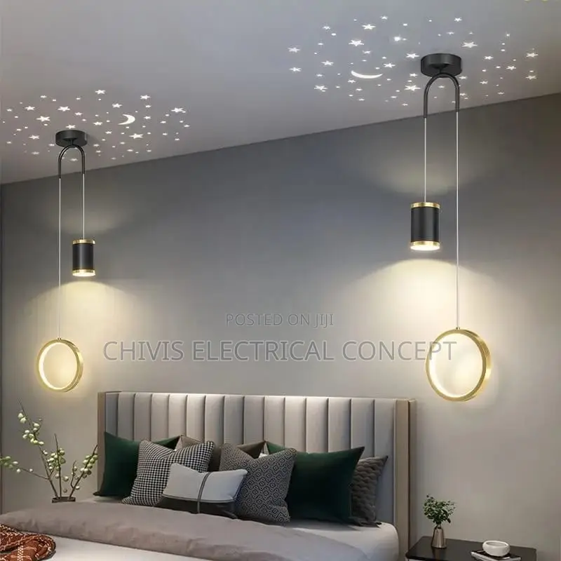 Modern Nordic LED Pendant Light Room Decor Starry Sky