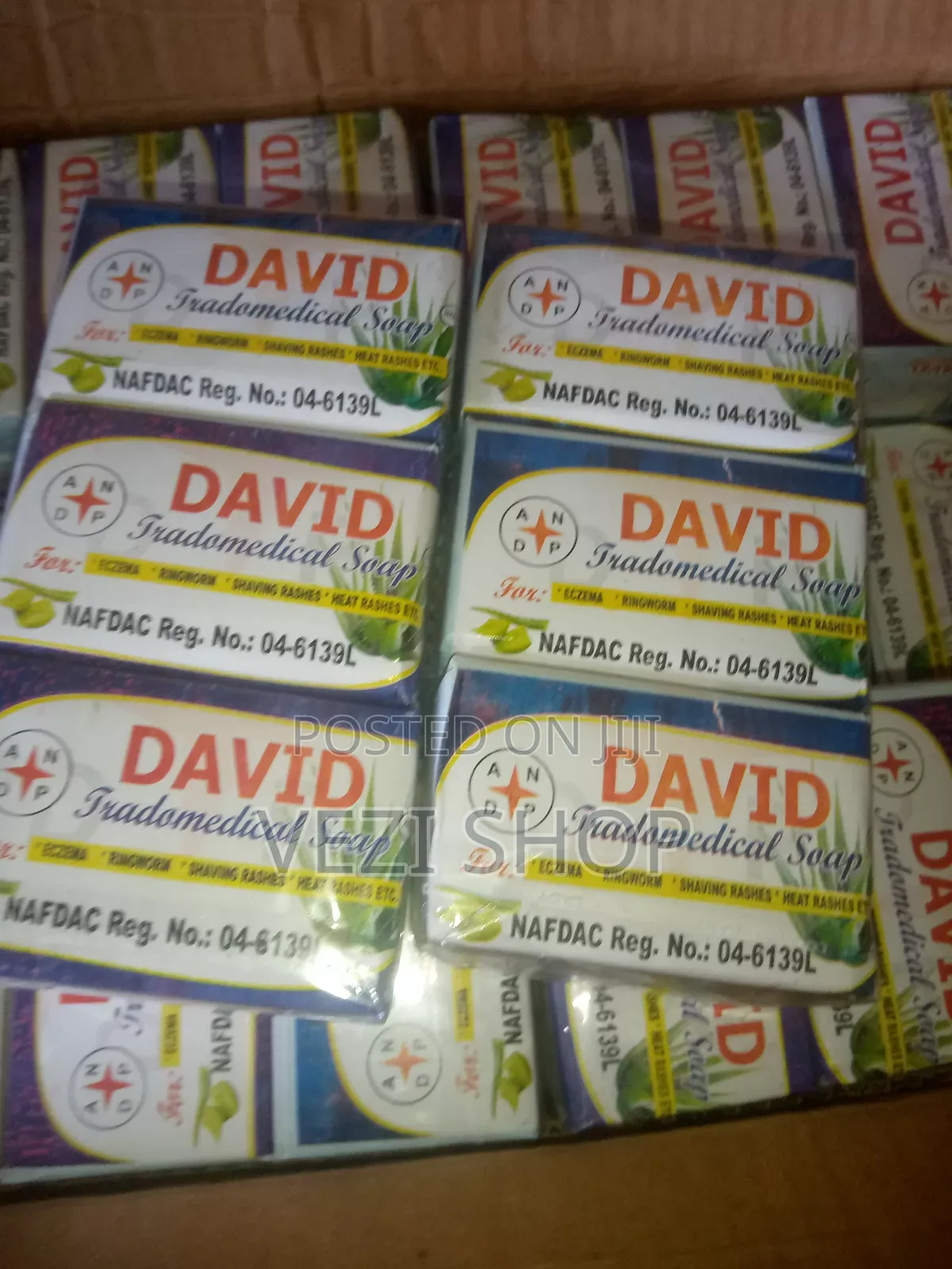David Soap: Pack of 6pcsfor; Eczema, Ringworm,Shaving Rashes