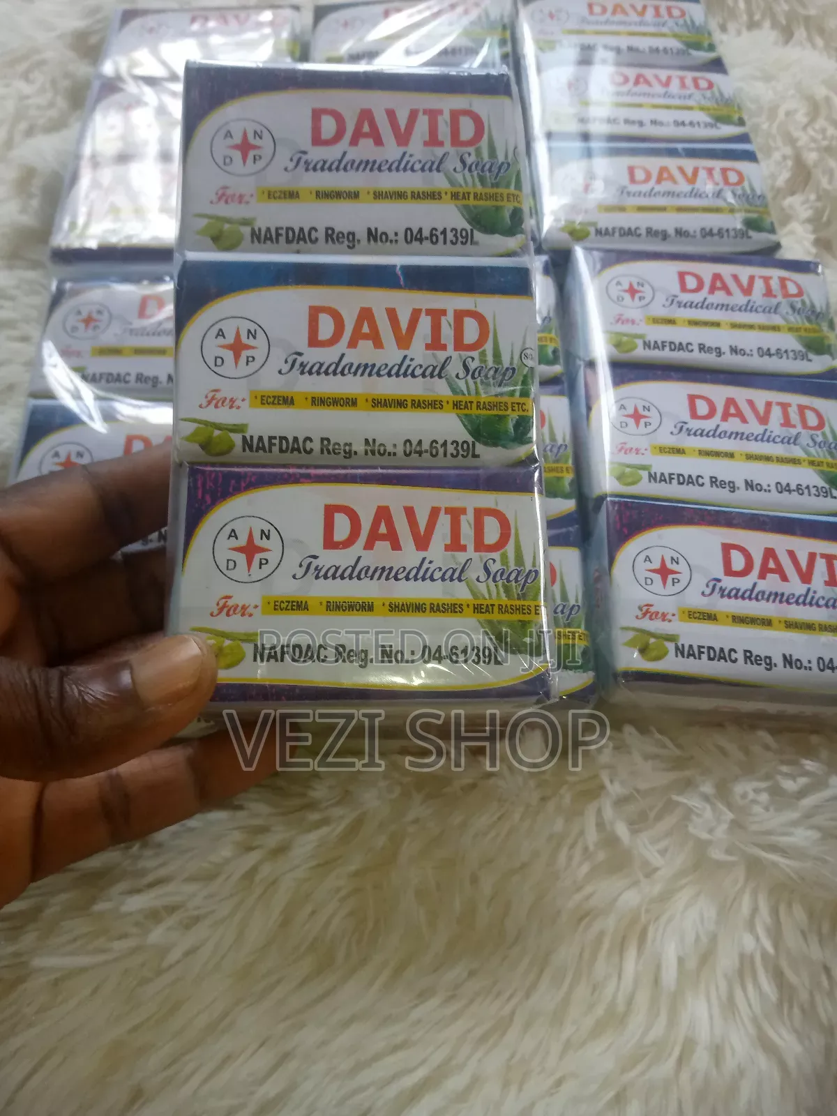 David Soap: Pack of 6pcsfor; Eczema, Ringworm,Shaving Rashes