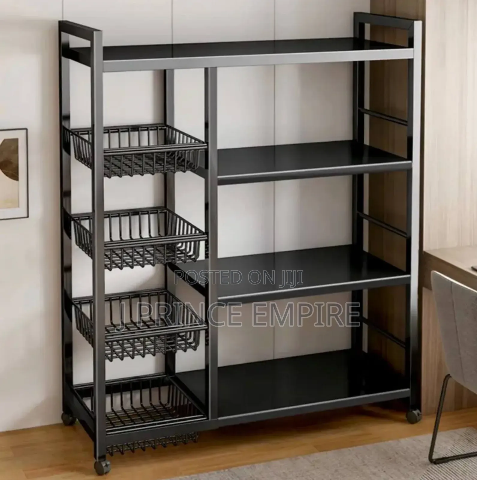 Kitchen Organizer Shelf, 4-Tier Kitchen Storage Shelf Rack