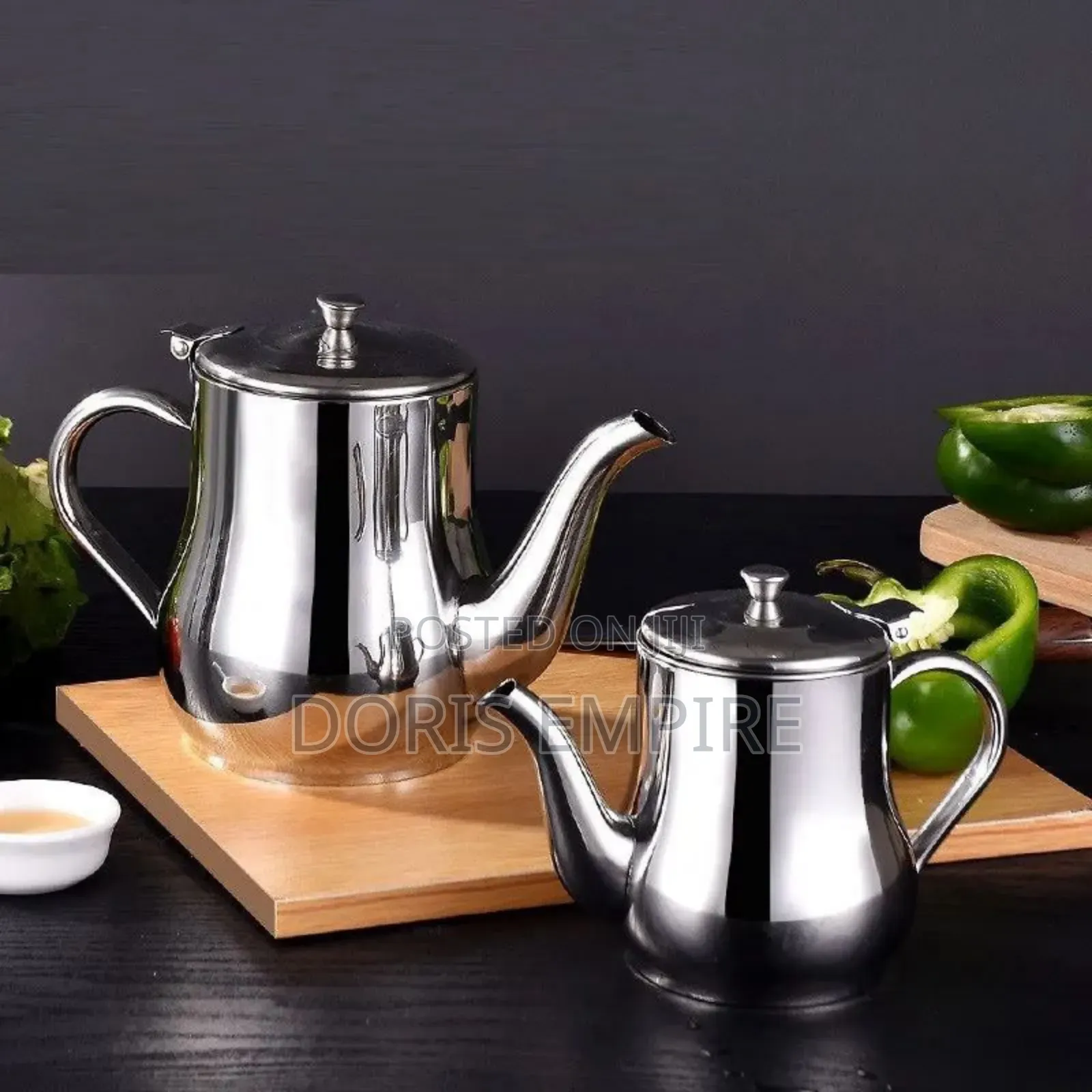 Stainless Oil Filter Storage Jug Can Also Dispense Oil