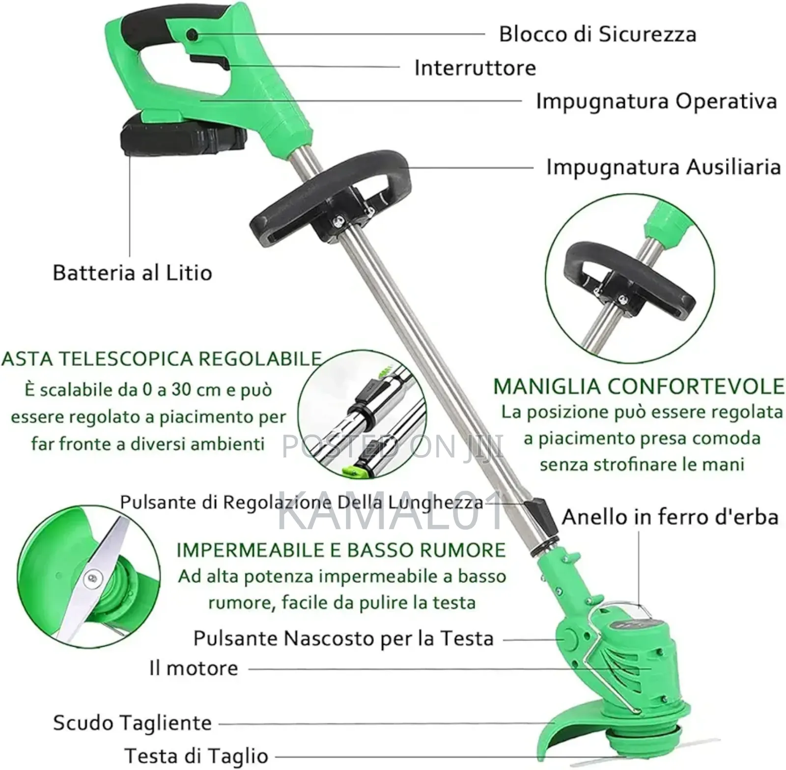 Electric Lawn Mower, Multifunctional Electric Lawn