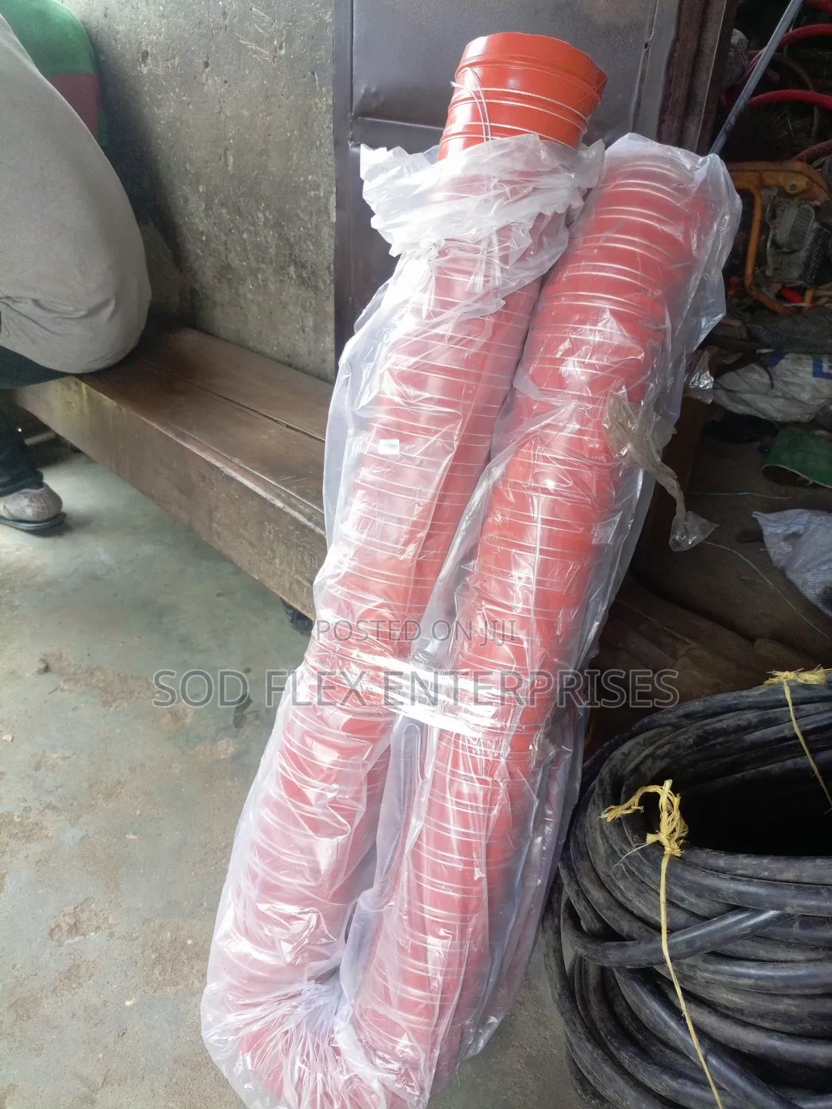 4" by 4 Meters Red Vacuum Hose