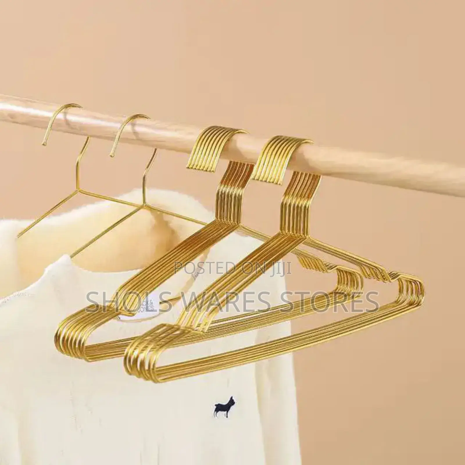 10pcs Aluminium Alloy Rose and Gold Luxury Hangers 