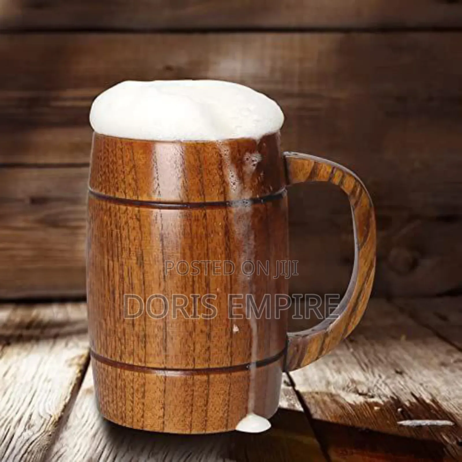 Natural Wooden Mug for Water, Coffee and Beer Available Now