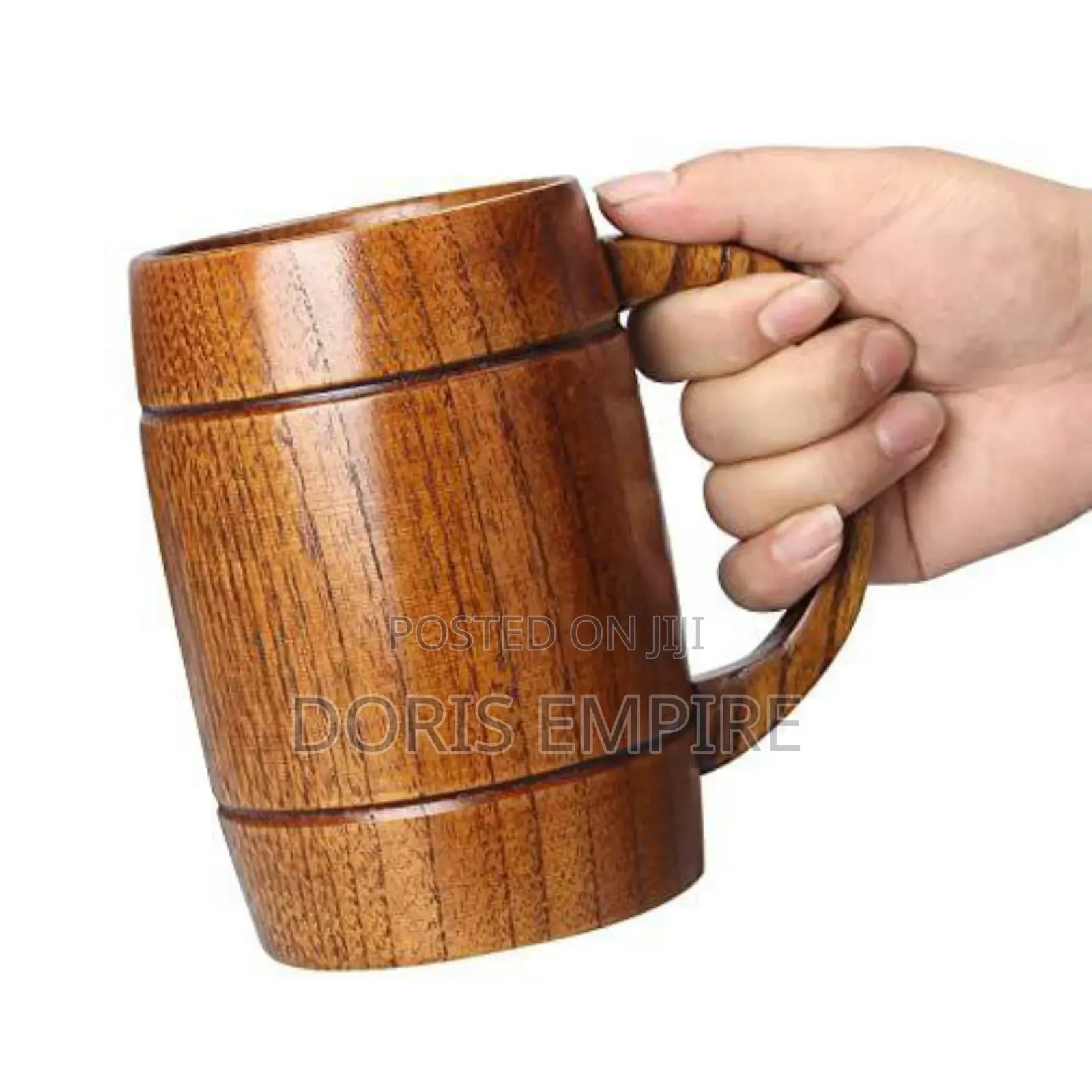 Natural Wooden Mug for Water, Coffee and Beer Available Now