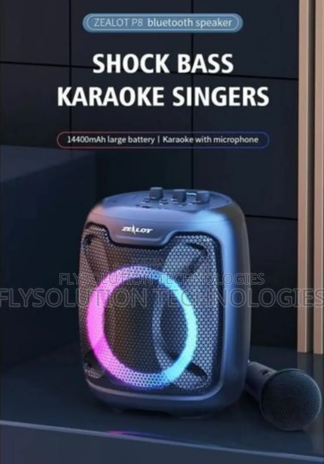Zealot P8 Wireless Bluetooth High Bass Speaker + Microphone