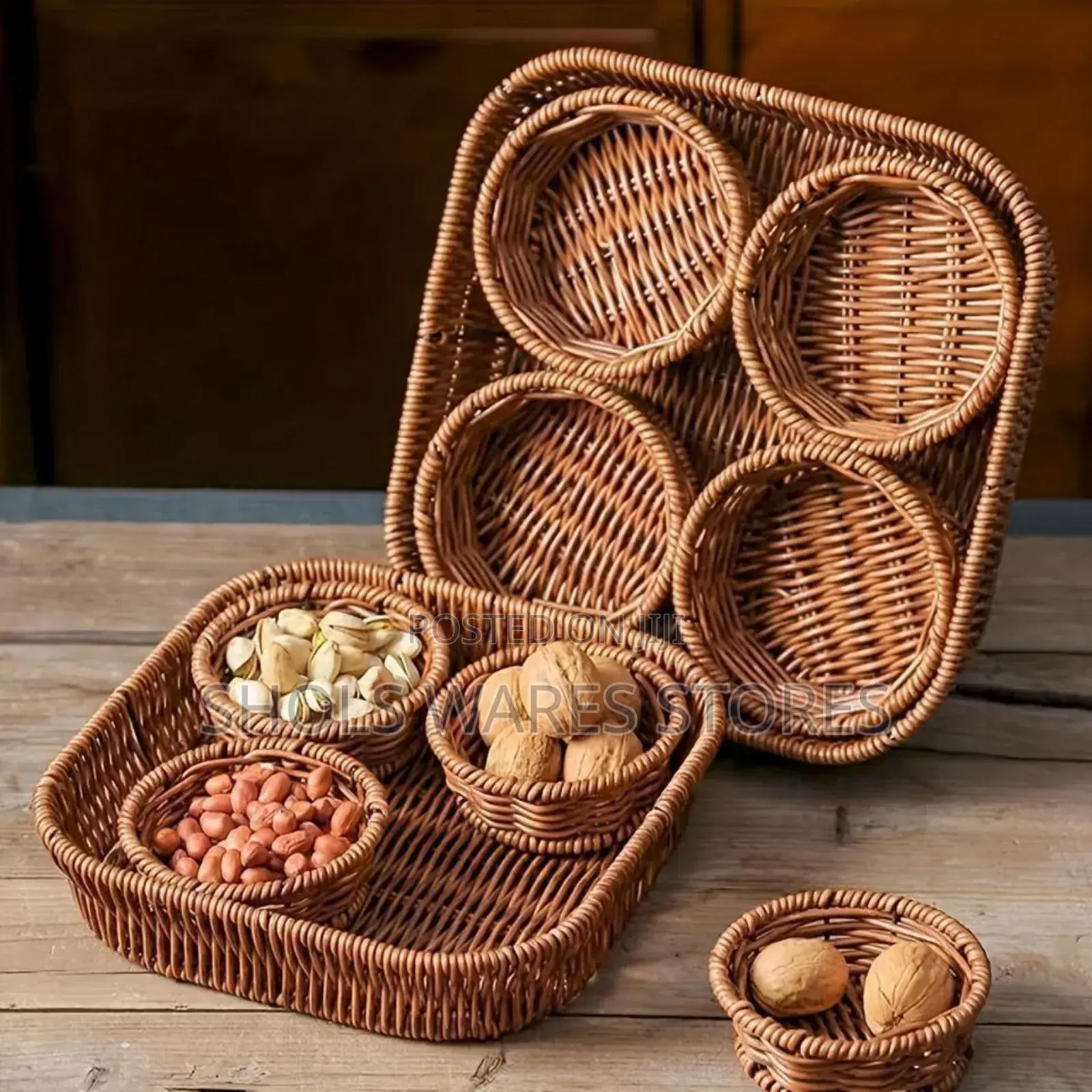 Rattan Woven Multipurpose Food Storage Basket