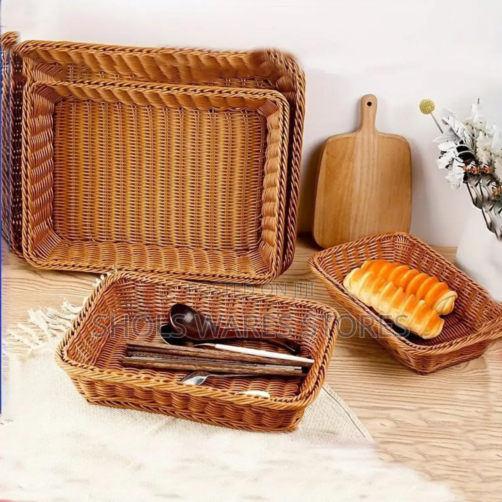 Rattan Woven Multipurpose Storage Baskets