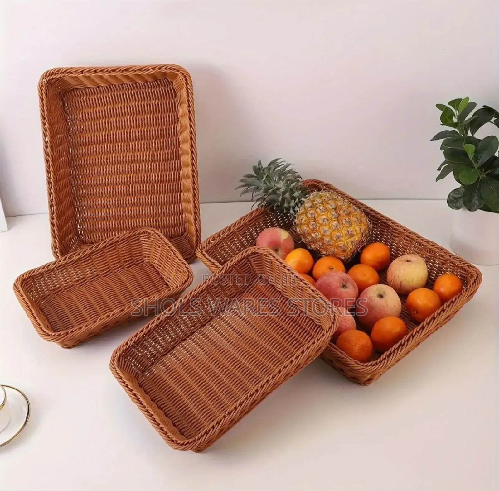 Rattan Woven Multipurpose Storage Baskets