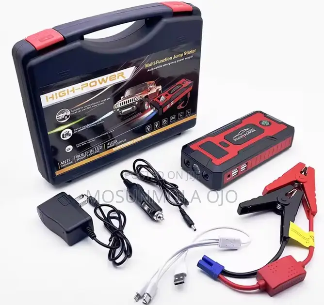 Portable Car Jump Starter Charger 20000 Mah 4USB Flashlight