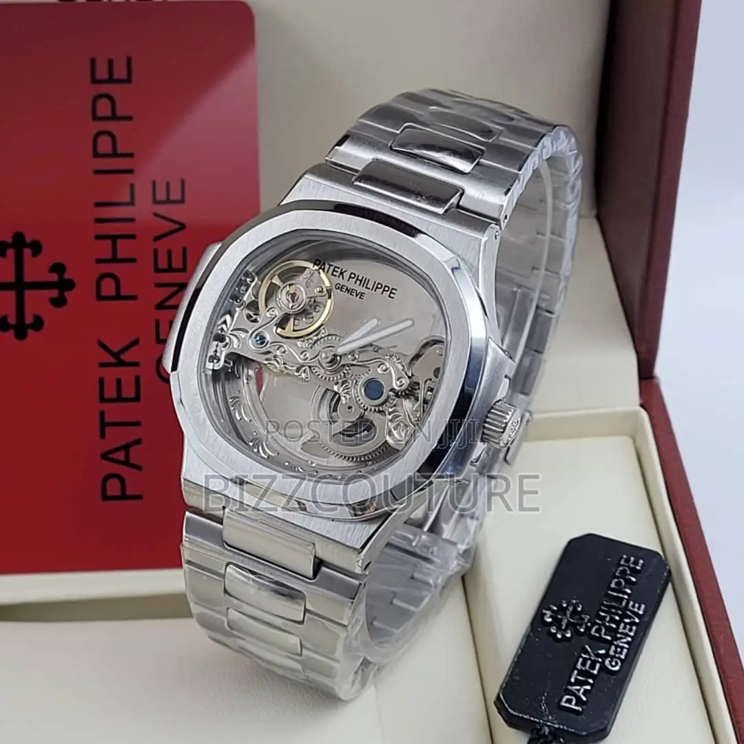 Original Patek Philippe Mechanical Silver Gold Chain Watch