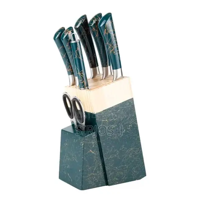 Stainless Steel Quality Marble Kitchen Knife Sets
