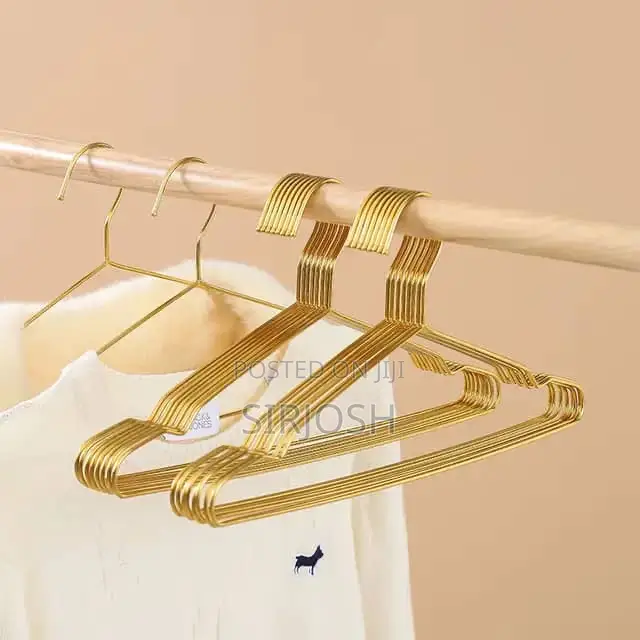 10pcs Aluminum Aloy Gold Luxury Clothes Hanger