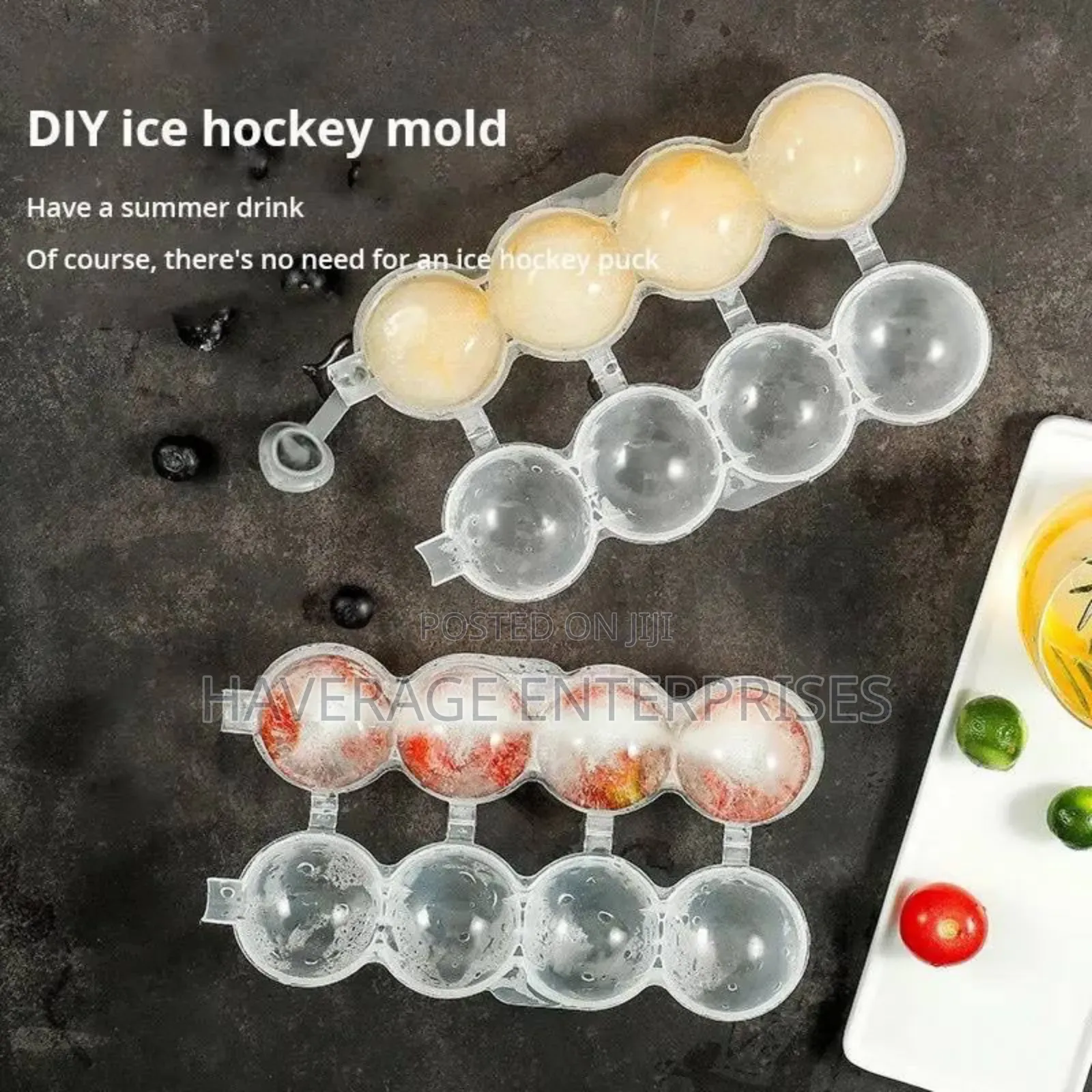 12pces Ice Ball Moulds Cube Round Ball Tray Makers