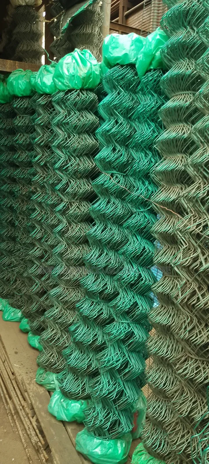 Coated Chain Link Garden Poultry Fence 6ft ×45ft/8ft by 40ft