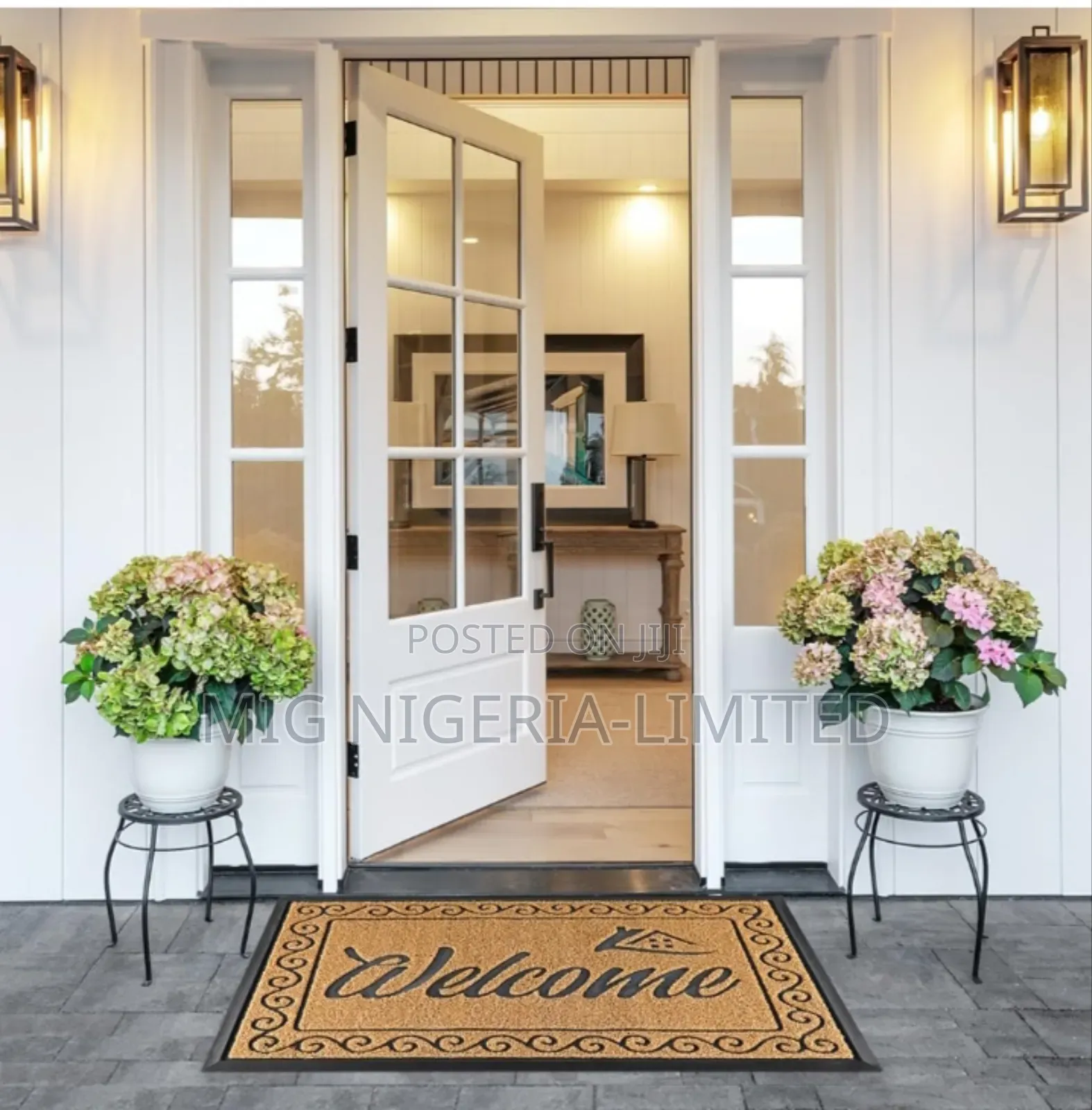 Large Front Door Coconut Fibre Outdoor Mat 80cmx120cm