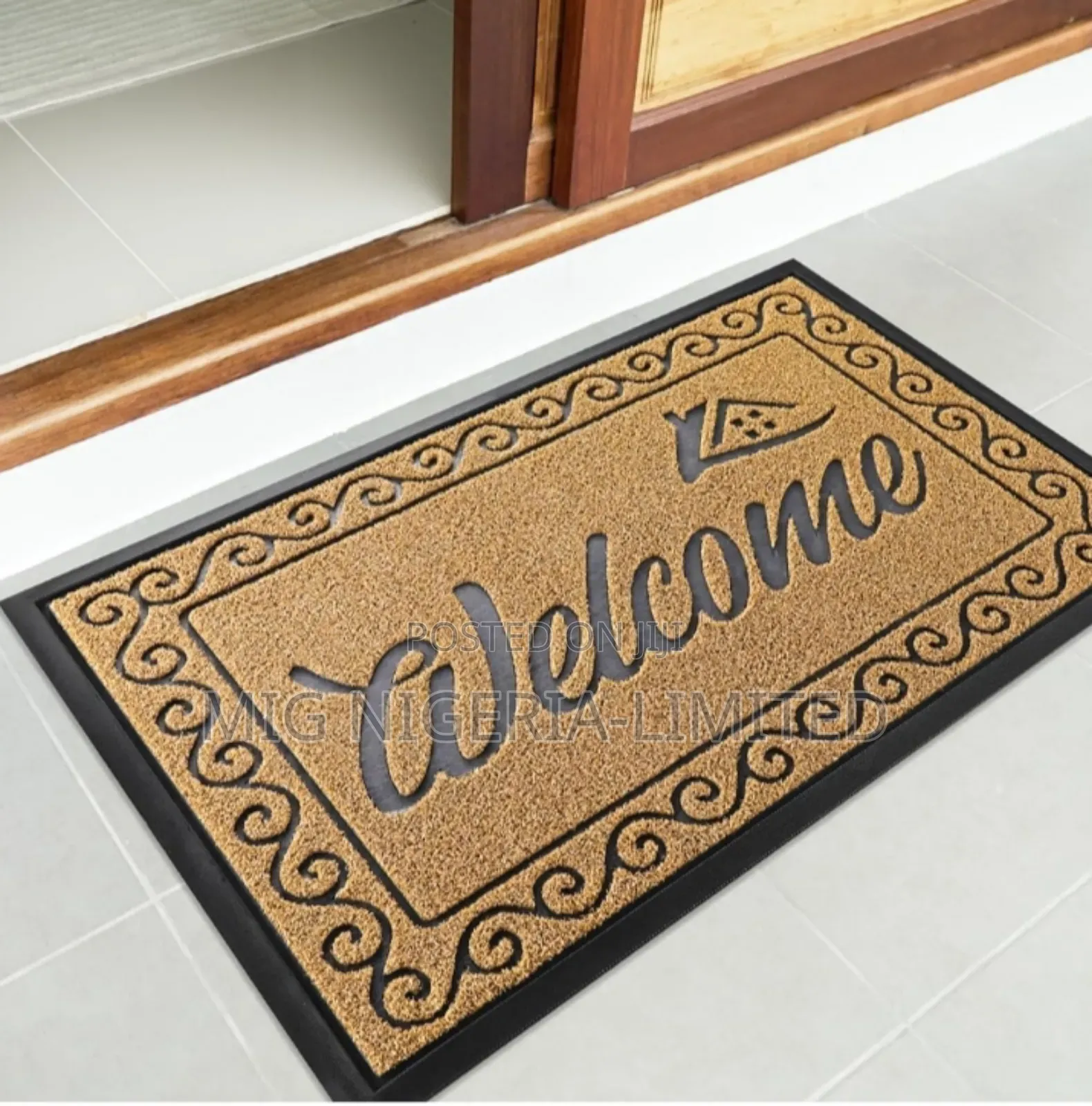 Large Front Door Coconut Fibre Outdoor Mat 80cmx120cm