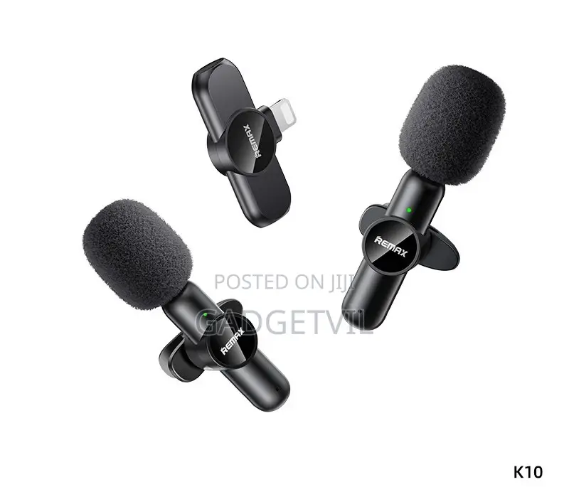 Remax Wireless One to Two Live Broadcast Collar Clip Mic