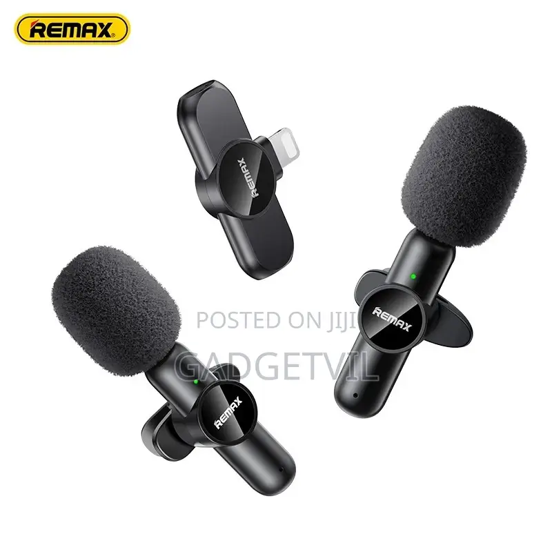 Remax Wireless One to Two Live Broadcast Collar Clip Mic