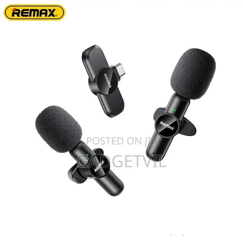Remax Wireless One to Two Live Broadcast Collar Clip Mic