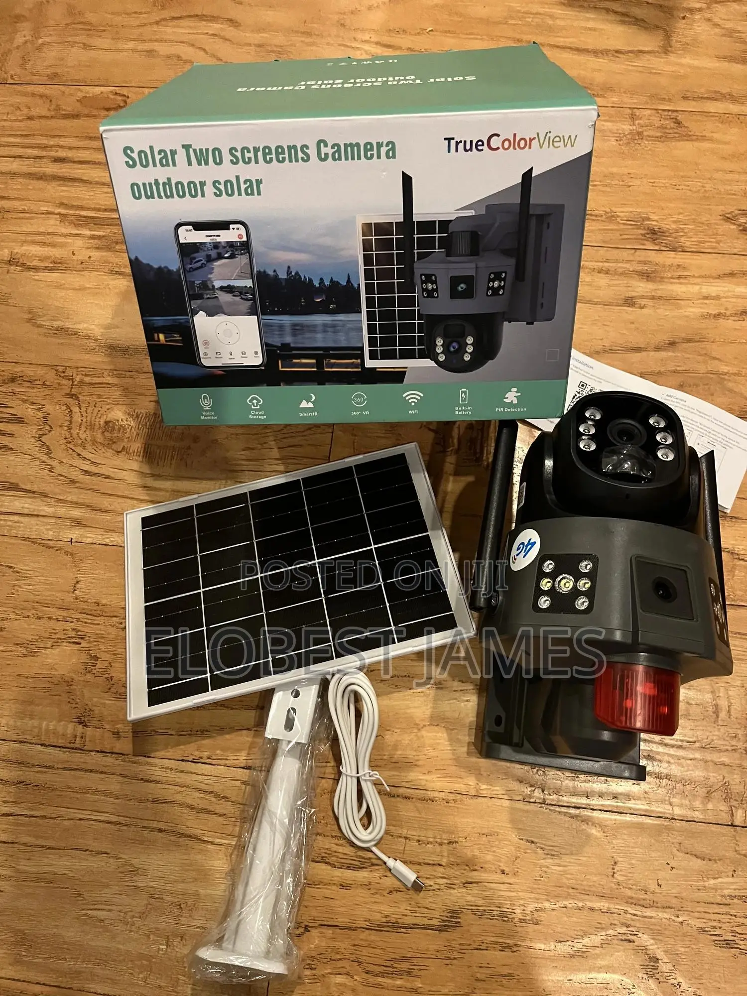 Smart Solar Threes Screen Camera 4G Outdoor/Indoor Solar