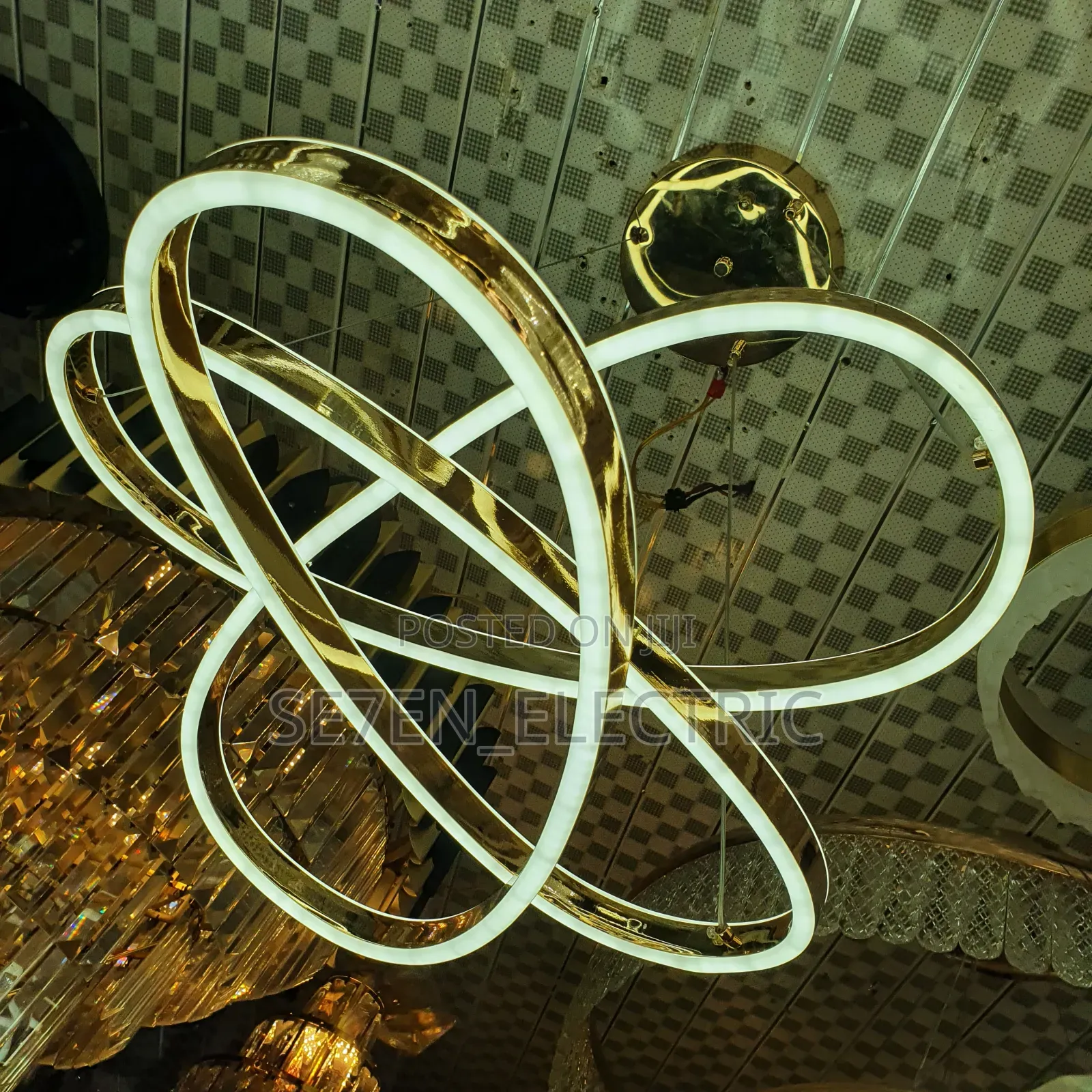 Chandelier Light Led Twisted Design