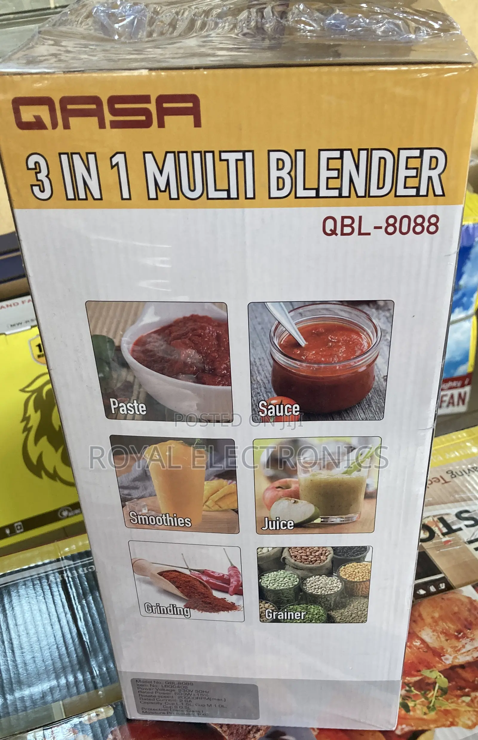 QASA 3 in 1 Stainless Multi-Blender