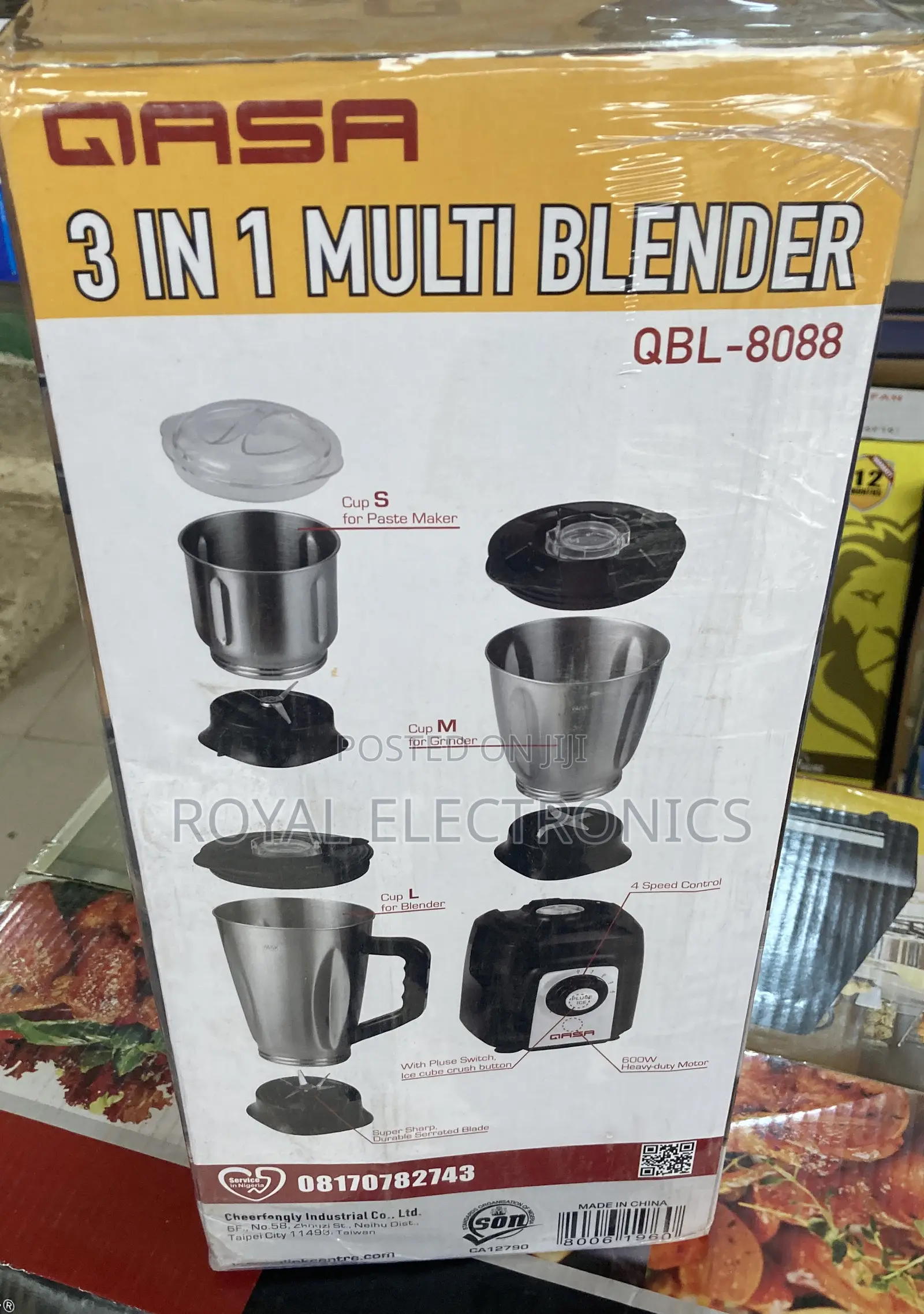 QASA 3 in 1 Stainless Multi-Blender