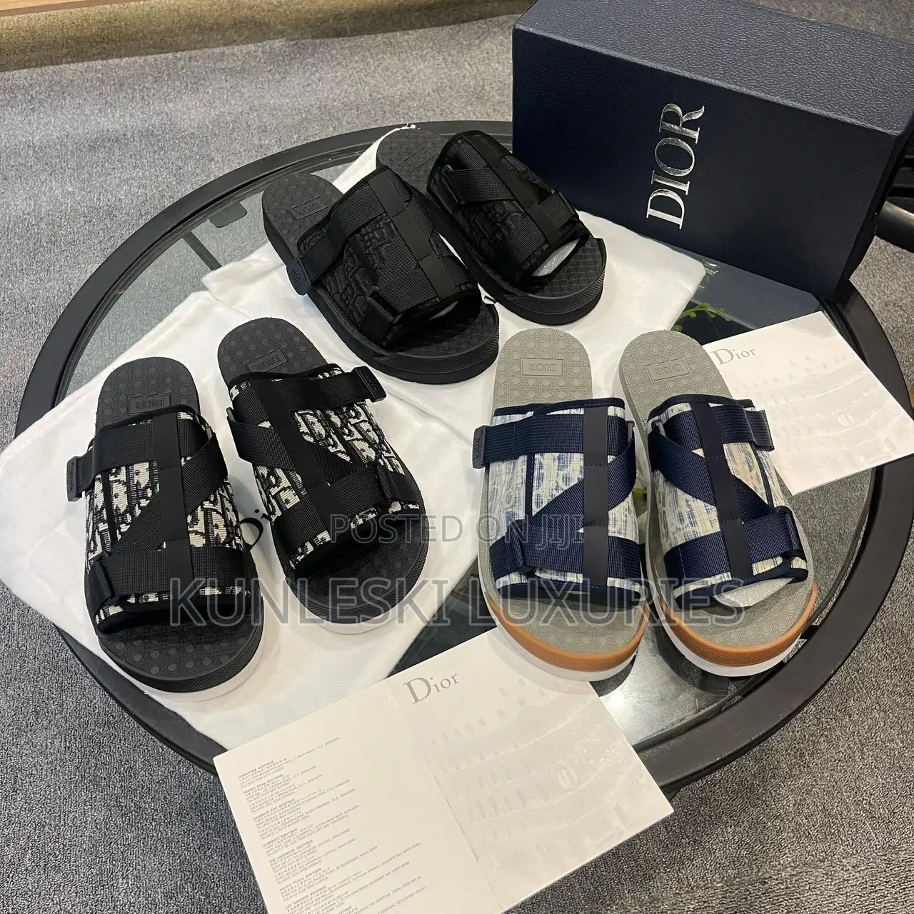 Original Dior Alpha Sandals Slides Collections