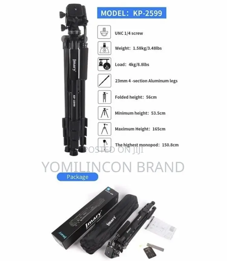 Jmary KP- 2599-Professional Tripod