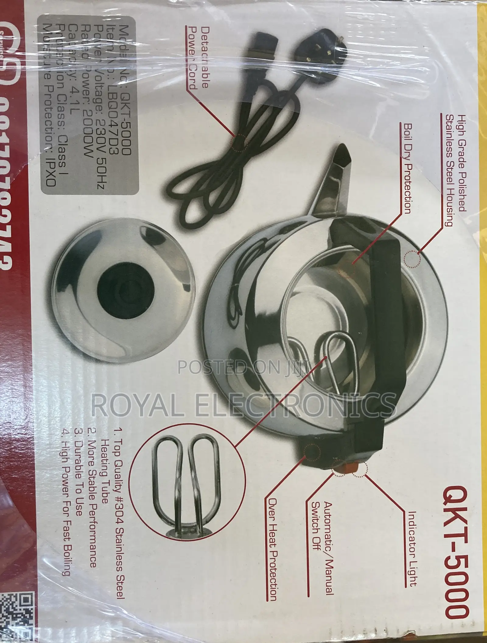 QASA High Grade Stainless Electric Kettle