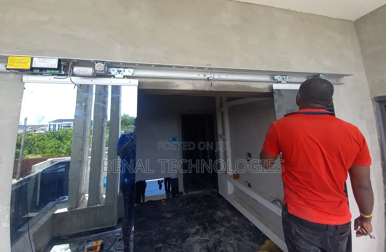 Touch-Free Sensor Glass Door Access