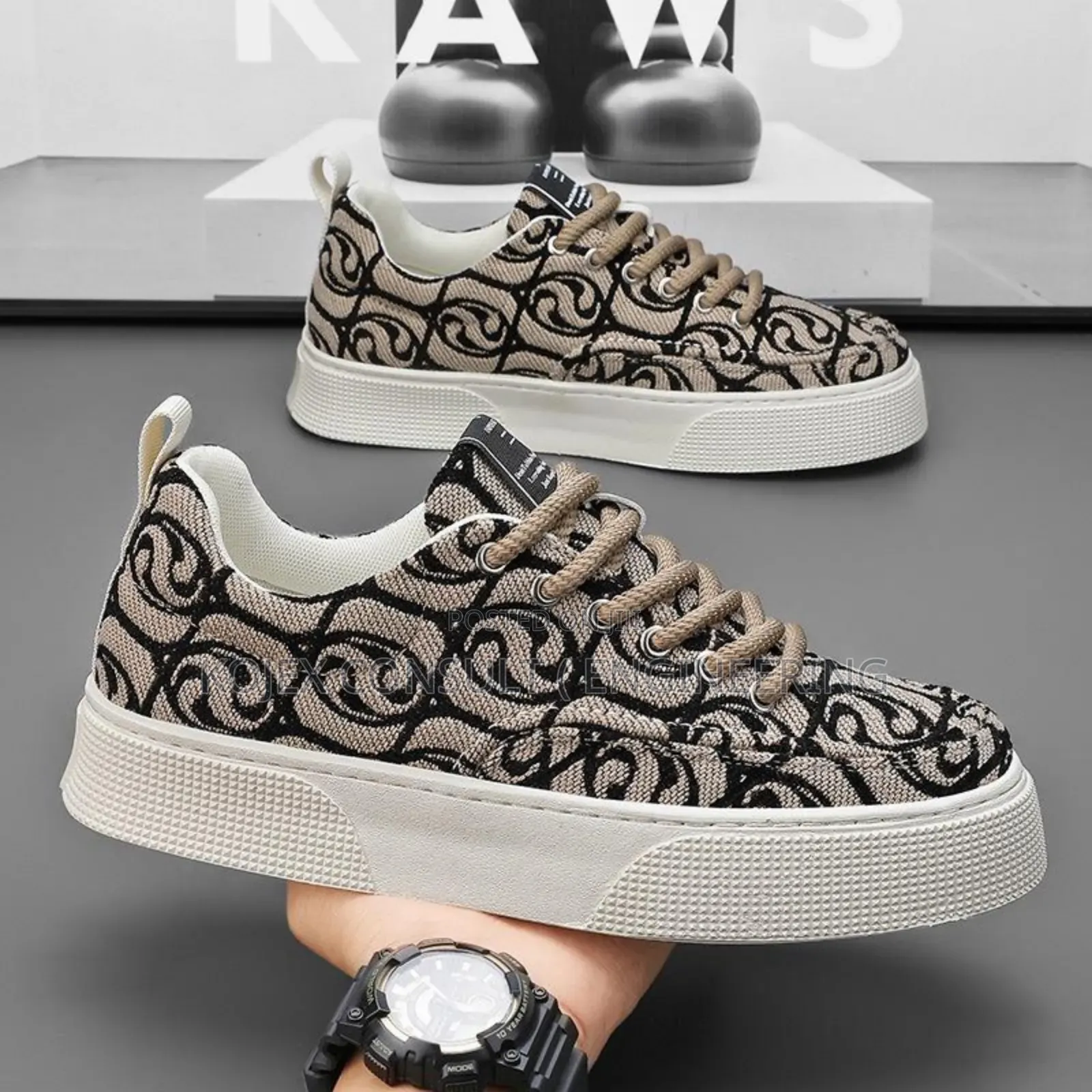 Graffiti Print Sneakers