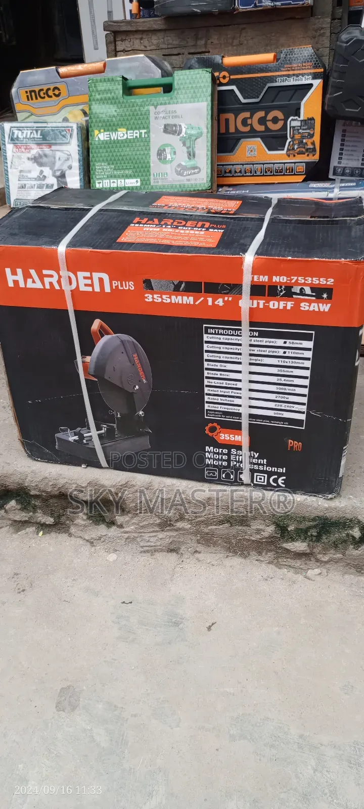 Original HARDEN Cut Off Saw 14"
