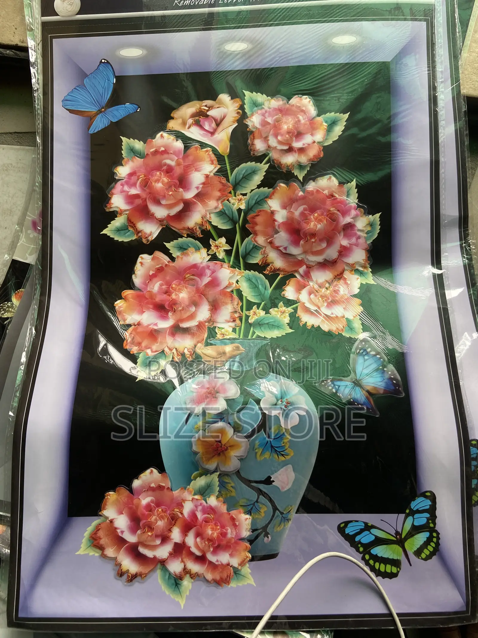 3D Wall Decor Flower Vase Sticker