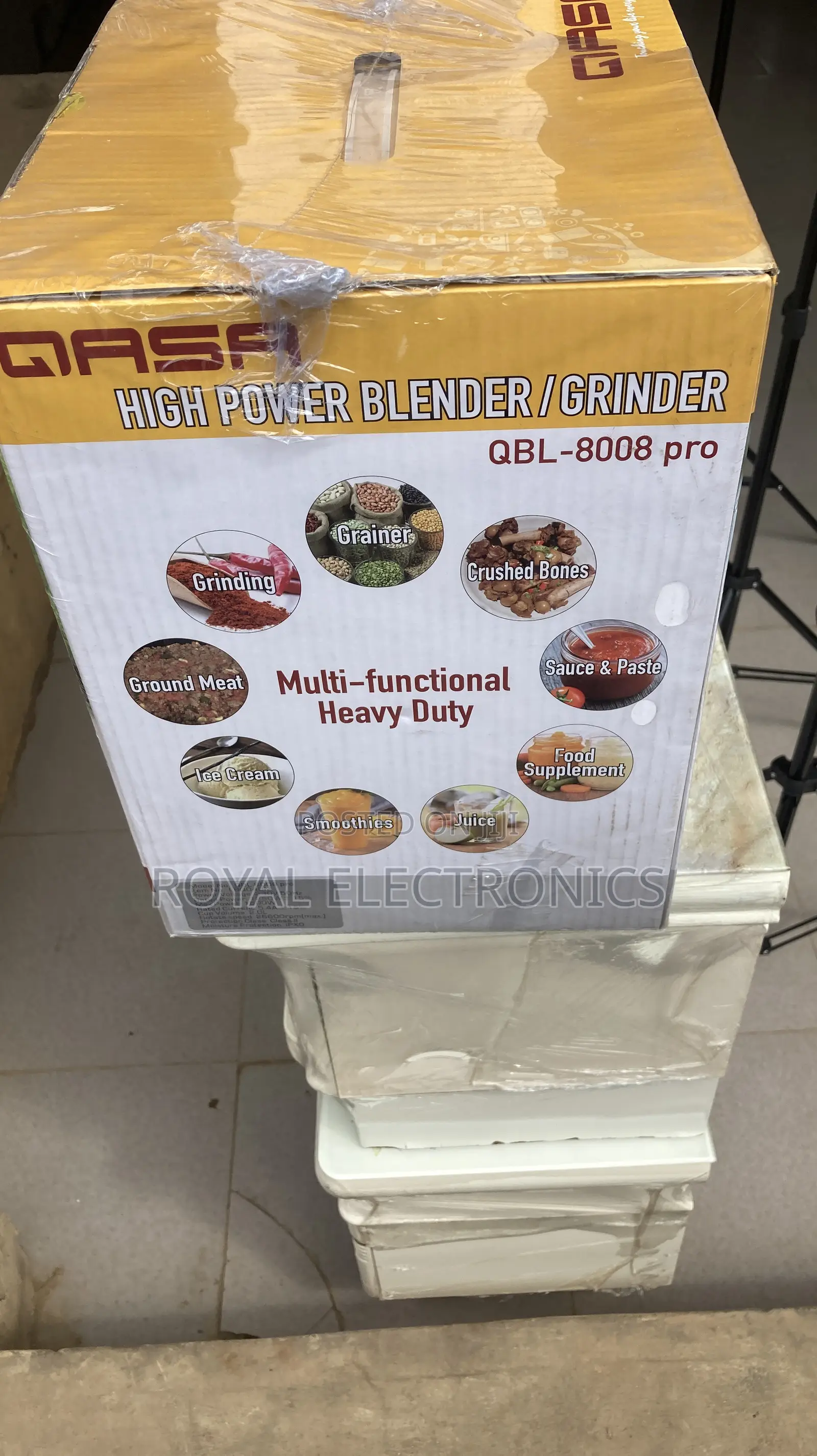 Heavy Duty Strong QASA Blender/Grinder 2.0L Unbreakable Jar