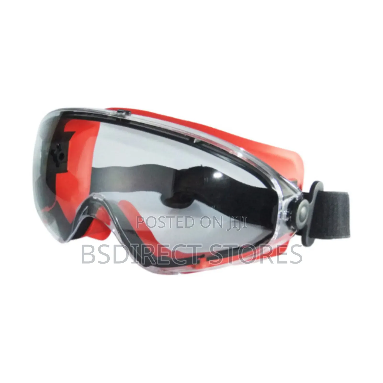 Premium Clear Safety Goggles Wide Vision Antifog Soft Rubber