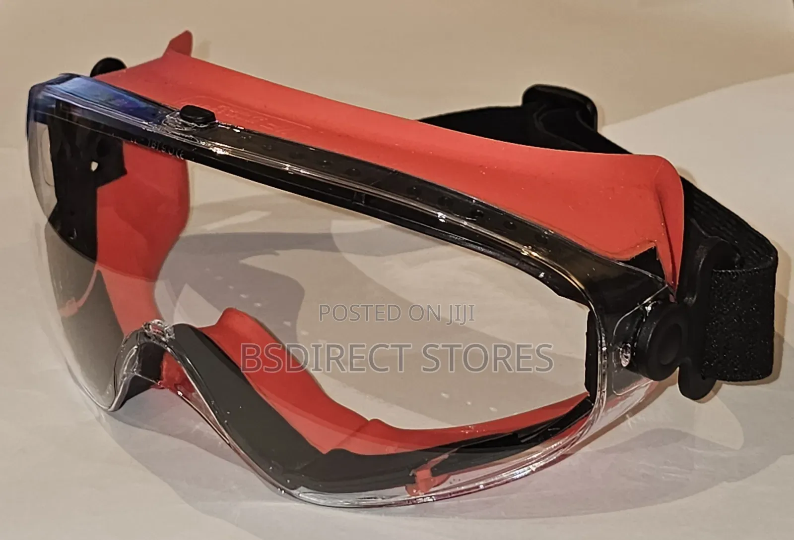 Premium Clear Safety Goggles Wide Vision Antifog Soft Rubber