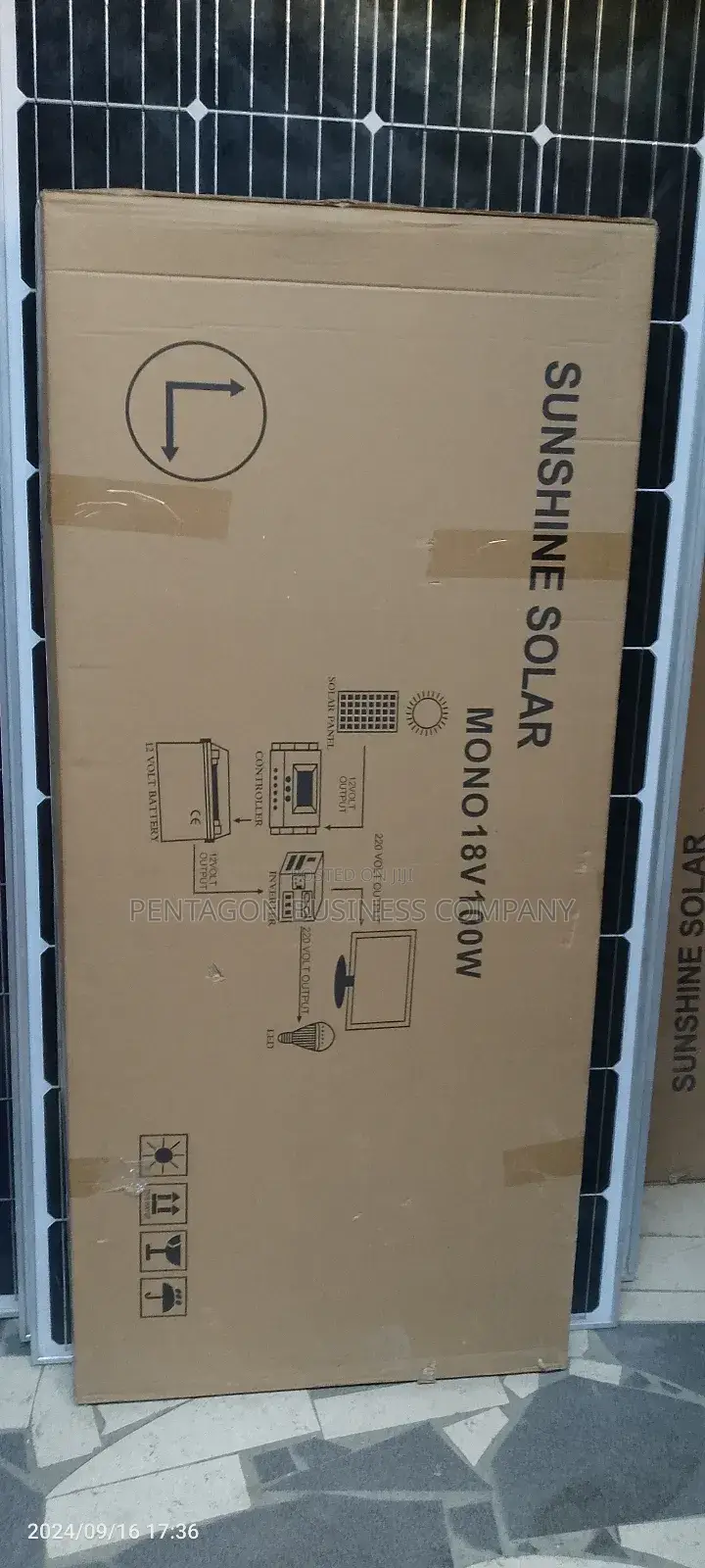 100watts 18V Original Sunshine Solar Panel
