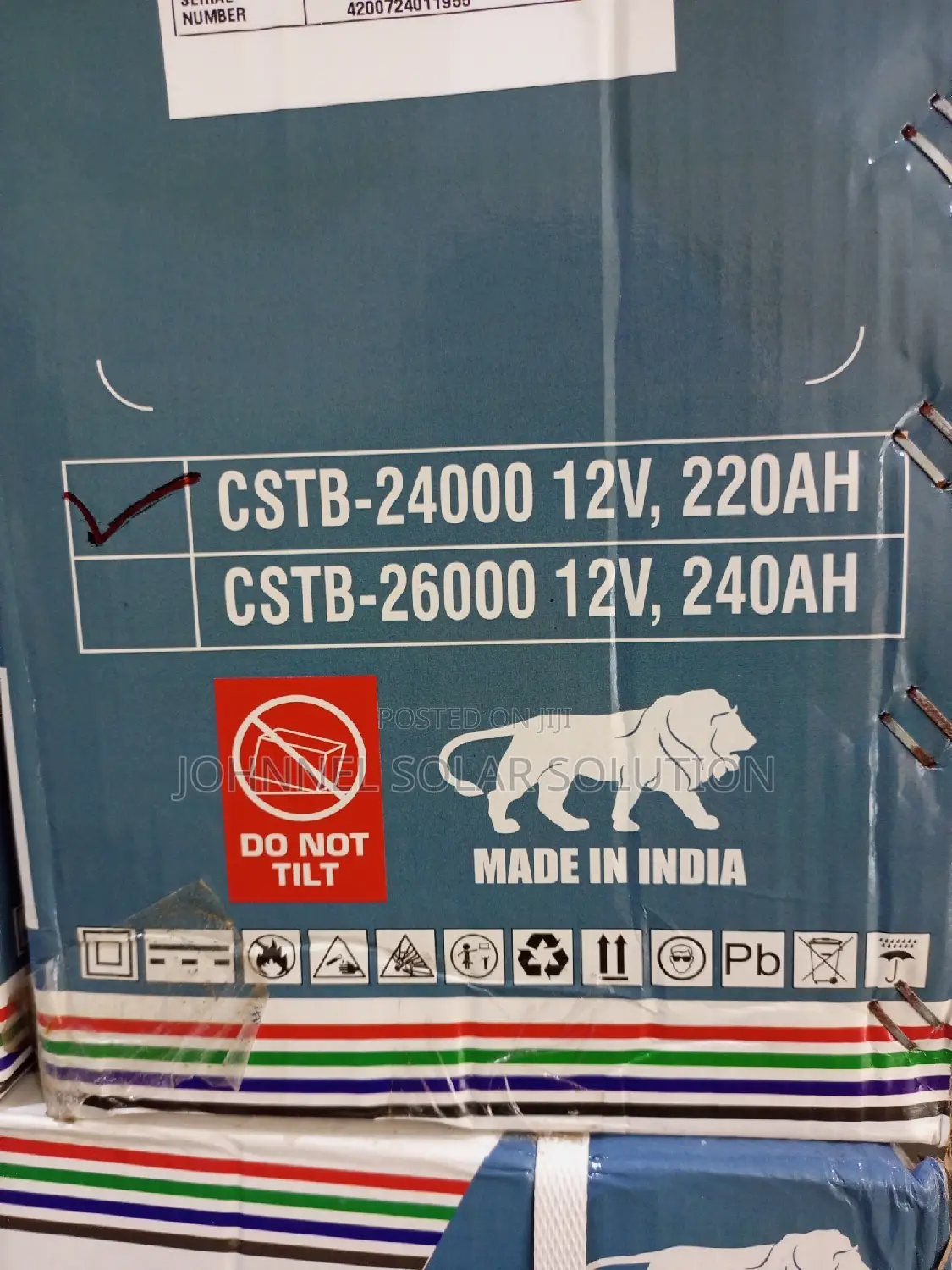 240ah 12v Croc Tubular Battery Available
