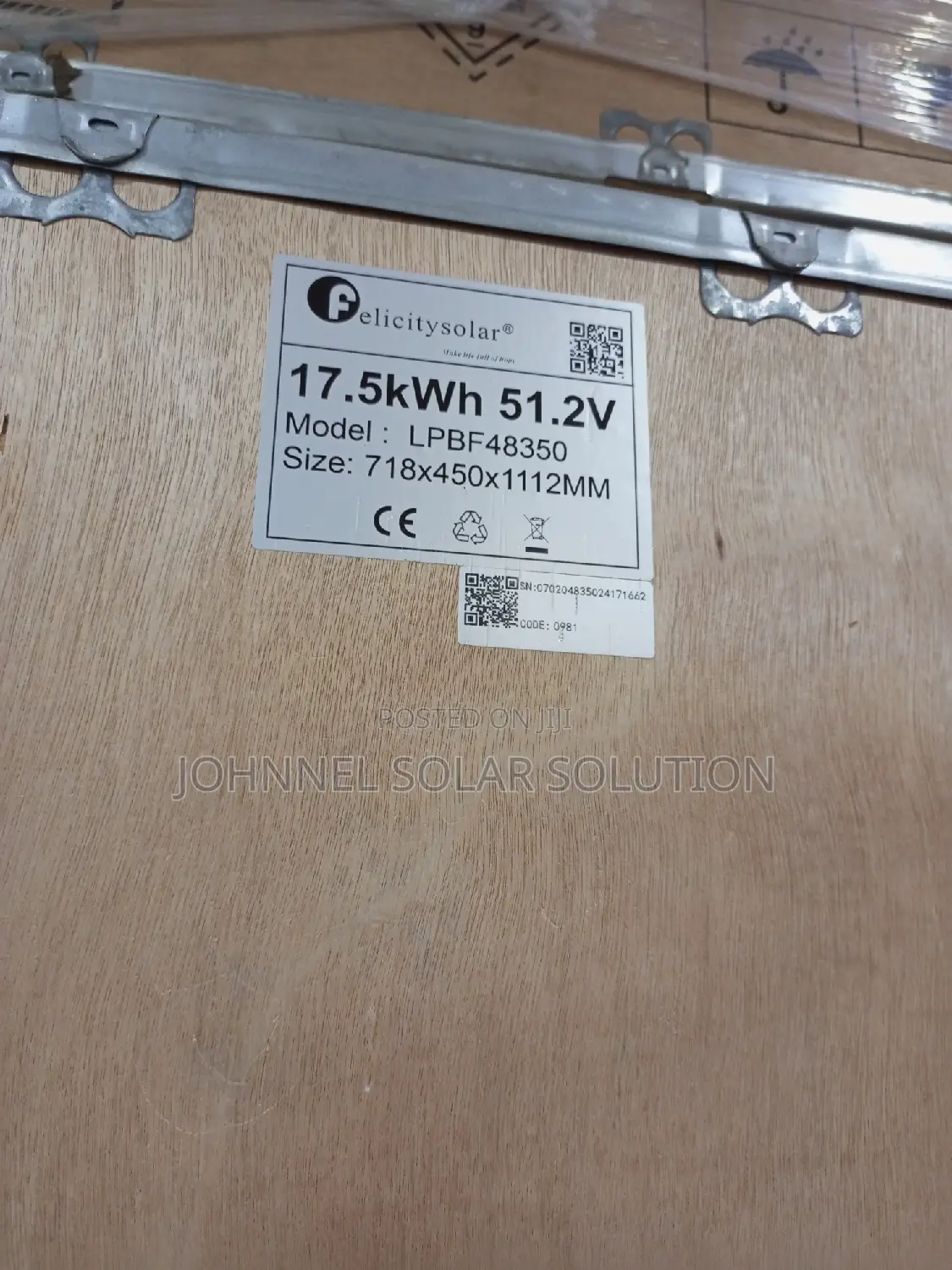 17.5kwh 51.2volts Felicitysolar Lithium Ion Battery