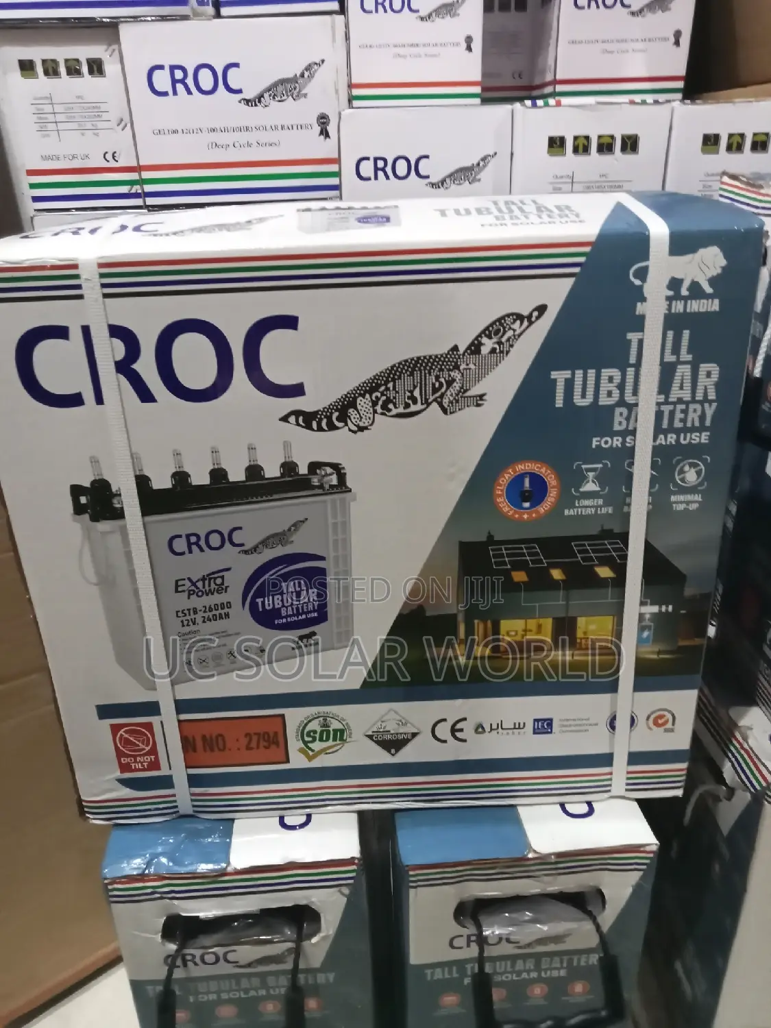 Croc 240ah 12v Tubular Battery