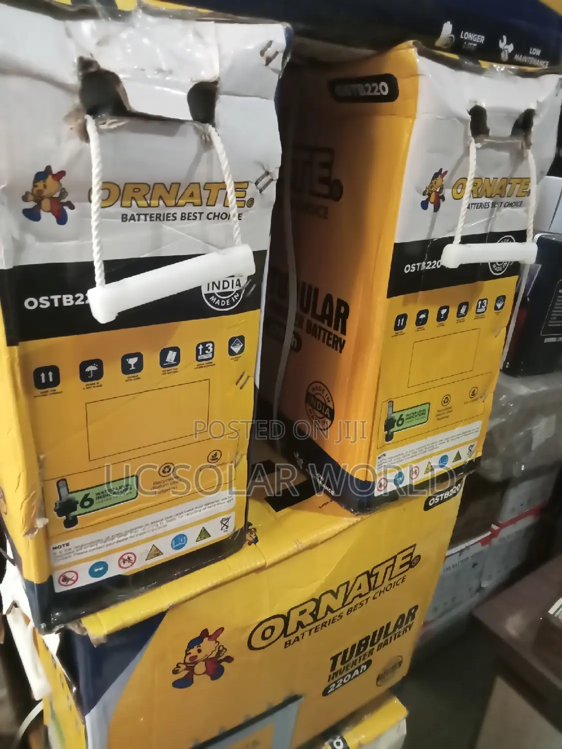 ORNATE 220ah 12v Tubular Battery