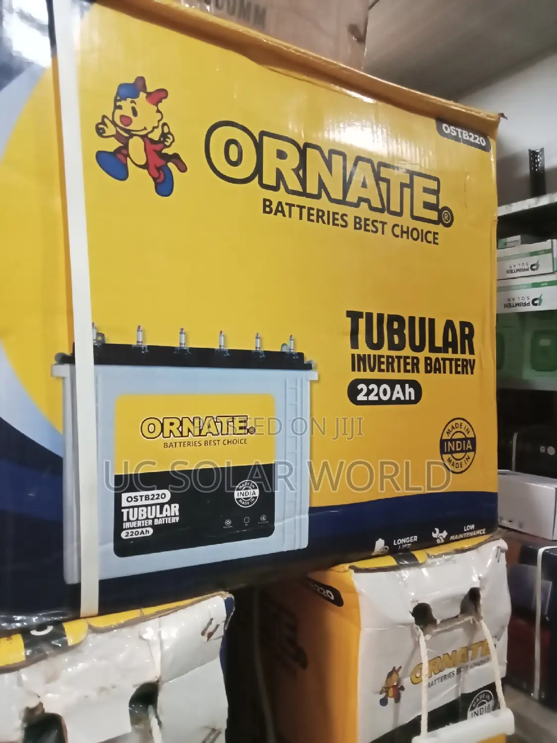 ORNATE 220ah 12v Tubular Battery